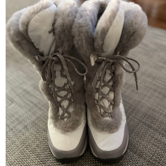 THE NORTH FACE Down Filled Icepick Neptse Winter Boots White 10 - Picture 1 of 7